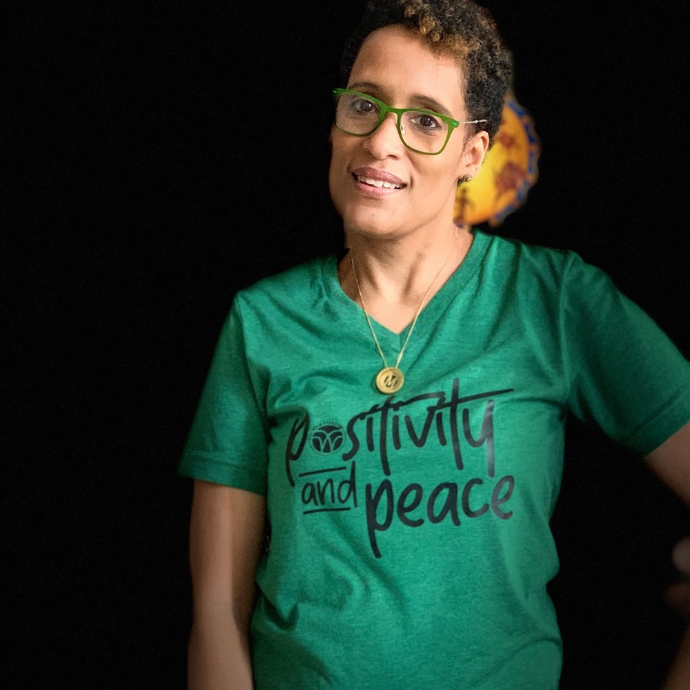 Green Positivity and Peace T-Shirt